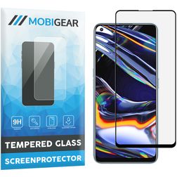Mobigear Premium Realme 7 Pro Panzerglas Gehärtetes Glas Displayschutz - Hüllenfreundlich - Schwarz