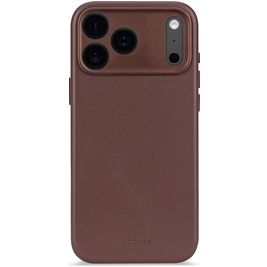 Decoded iPhone 17 Pro Max Hülle Echtes Leder Backcover Stoßfest - Chocolate Brown