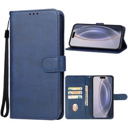 Mobigear Wallet iPhone 16 Pro Hülle Klapphülle Geldbörse - Blau