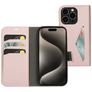 Mobiparts Classic Wallet iPhone 15 Pro Hülle Klapphülle Geldbörse - Pink