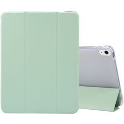 Mobigear Tri-Fold Gel iPad Air 5 (2022) Hülle TPU,Kunstleder Klapphülle + Stifthalter - Grün