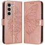 Mobigear Butterfly Samsung Galaxy Z Fold 6 Hülle Klapphülle Geldbörse - Roségold