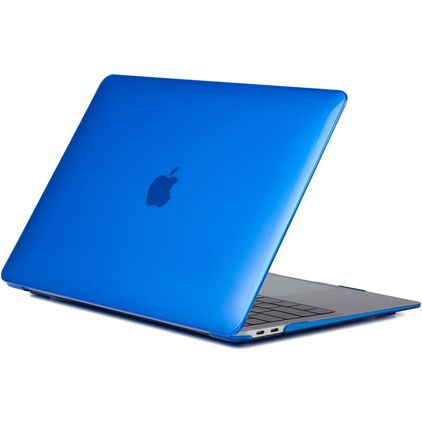 Mobigear Glossy MacBook Air 13 Zoll (2018-2020) Hardcase Hülle MacBook Case - Dunkelblau - Model A1932 / A2179 / A2337