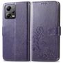 Mobigear Clover POCO X5 Hülle Klapphülle Geldbörse - Lila