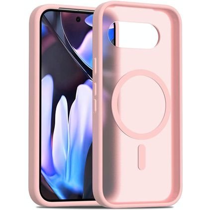 Mobigear Shockproof Google Pixel 9a MagSafe Hülle Hardcase Backcover - Pink