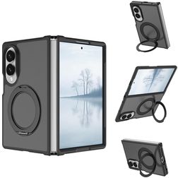 Mobigear 360 Rotating Ring Samsung Galaxy Z Fold 8 MagSafe Hardcase Backcover mit Ringhalter - Schwarz