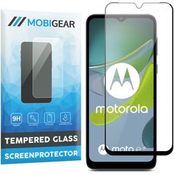 Mobigear Premium Motorola Moto E13 Panzerglas Gehärtetes Glas Displayschutz - Hüllenfreundlich - Schwarz