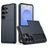 Mobigear Card Samsung Galaxy S26 Ultra Hülle Hardcase Backcover Stoßfest mit Kartenhalter - Blau