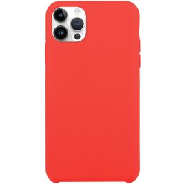 Mobigear Rubber Touch iPhone 15 Pro Max Silikon Hülle Backcover - Rot