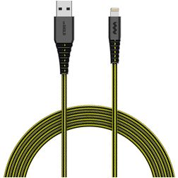SoSkild Charging Cable USB-A auf Apple Lightning MFI Kabel 1.5 Meter - Schwarz / Gelb