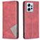 Mobigear Rhombus Slim Xiaomi Redmi Note 12 Hülle Klapphülle - Rot
