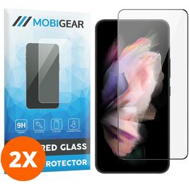 Mobigear Premium Samsung Galaxy S23 Panzerglas Gehärtetes Glas Displayschutz - Hüllenfreundlich - Schwarz (2er Pack)