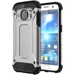 Mobigear Outdoor Samsung Galaxy S7 Hülle Hardcase Backcover Stoßfest - Silber