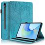 Mobigear Tree Samsung Galaxy Tab S10 FE Plus Klapphülle + Stylus-Halter - Blau