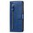 Mobigear Zipper Xiaomi Redmi Note 9 Hülle Klapphülle Geldbörse - Blau