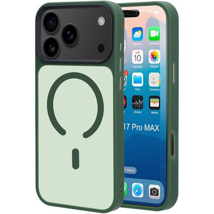 Mobiparts Hardcover iPhone 17 Pro Max MagSafe Hardcase Backcover - Satin Green