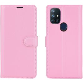 Mobigear Classic OnePlus Nord N10 5G Hülle Klapphülle Geldbörse - Pink