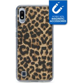 My Style Magneta Samsung Galaxy A10 Hülle Flexibles TPU Backcover - Leopard