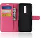 Mobigear Classic OnePlus 6 Hülle Klapphülle Geldbörse - Magenta