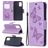 Mobigear Butterfly Samsung Galaxy A02s Klapphülle Portemonnaie - Lila