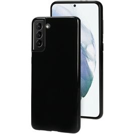 Mobiparts Classic Samsung Galaxy S21 Plus Hülle Flexibles TPU Backcover - Schwarz