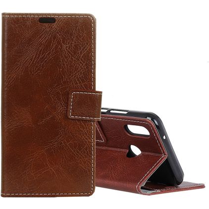 Mobigear Basic Xiaomi Mi 8 SE Hülle Klapphülle Geldbörse - Braun