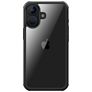 Valenta Full Cover iPhone 16 Hülle Gehärtetes Glas Backcover Stoßfest - Schwarz