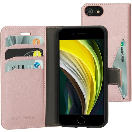 Mobiparts Classic Wallet iPhone 7 Hülle Klapphülle Geldbörse - Pink