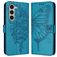 Mobigear Butterfly Samsung Galaxy Z Fold 6 Hülle Klapphülle Geldbörse - Blau