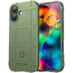 Mobigear Rugged Shield iPhone 17 Hülle Flexibles TPU Backcover Stoßfest - Grün