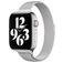 Mobigear Slim Loop Milanaise Apple Watch Armband Magnetverschluss - 42/41/40/38 mm - Silber