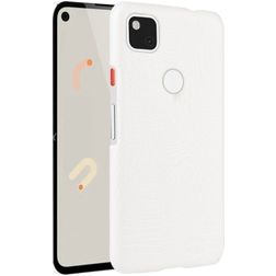 Mobigear Croco Google Pixel 4a Hardcase Backcover - Weiß