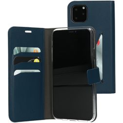 Mobiparts Classic Wallet iPhone 11 Pro Max Hülle Klapphülle Geldbörse - Blau