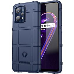 Mobigear Rugged Shield Realme 9 Pro Plus Hülle Flexibles TPU Backcover Stoßfest - Blau