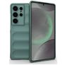 Mobigear Bumpy Samsung Galaxy S25 Ultra Hülle Flexibles TPU Backcover - Grün