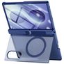 Mobigear Kickstand Samsung Galaxy Z Fold 8 MagSafe Hülle Hardcase Backcover Stoßfest mit Ständer - Blau
