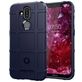 Mobigear Rugged Shield Nokia 8.1 Hülle Flexibles TPU Backcover Stoßfest - Dunkelblau