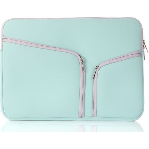 Mobigear Double Zipper Neopren Laptop Sleeve (max 23 cm x 32 cm) Laptop Hülle - Grün