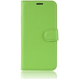 Mobigear Classic Samsung Galaxy A51 Hülle Klapphülle Geldbörse - Grün