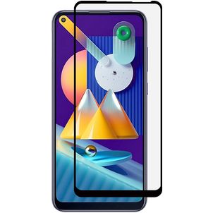 Mobigear Premium Samsung Galaxy M11 Panzerglas Gehärtetes Glas Displayschutz - Hüllenfreundlich - Schwarz