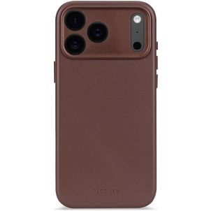 Decoded iPhone 17 Pro Max Hülle Echtes Leder Backcover Stoßfest - Chocolate Brown