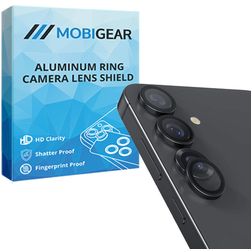 Mobigear Single Samsung Galaxy S25 Panzerglas Gehärtetes Glas Kameralinsen Schutz - Hüllenfreundlich - Schwarz