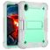 Mobigear ShieldStand iPad Mini 6 (2021) Hülle Kunststoff,Silikon Backcover + Stifthalter + Ständer - Grau / Türkis