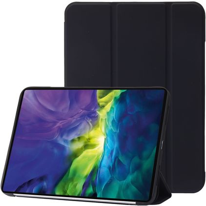 Mobigear Tri-Fold Gel iPad 11 (2025) Hülle TPU,Kunstleder Klapphülle - Schwarz