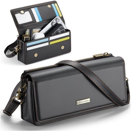 CaseMe ME30 Crossbody Handytasche - Large - Schwarz