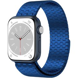 Mobigear London Edelstahl Apple Watch Armband Magnetverschluss - 42/41/40/38 mm - Blau