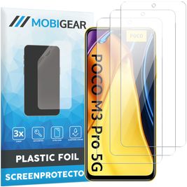 Mobigear POCO M3 Pro Displayschutz Schutzfolie - Hüllenfreundlich (3er Pack)