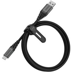 Otterbox Nylon Braided USB-A auf USB-C Kabel 1 Meter - Schwarz