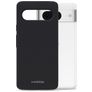 Mobilize Rubber Gelly Google Pixel 8 Hülle Flexibles TPU Backcover - Matt Black