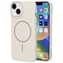 Mobiparts Slim Line iPhone 15 MagSafe Hülle Hardcase Backcover - Off White